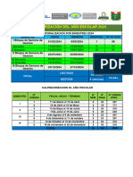 Calendarización 2024