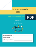 Carpeta de Recuperación Vi Ciclo 2022