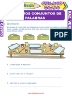 Formemos Conjuntos de Palabras para Cuarto Grado de Primaria