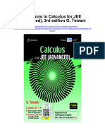 Download Solutions To Calculus For Jee Advanced 3Rd Edition G Tewani all chapter