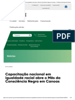 21 - Capacitação Nacional em Igualdade Racial Abre o Mês Da Consciência Negra em Canoas - Prefeitura Municipal de Canoas