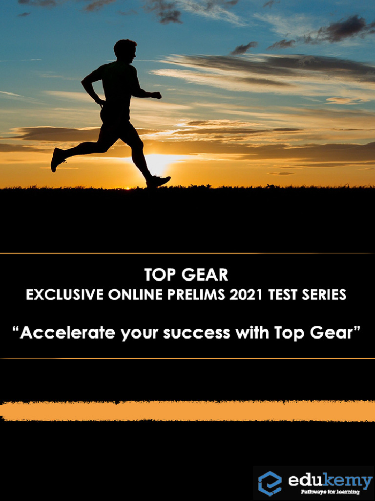 Top Gear - Online Prelims 2021 Test Series | PDF | Login