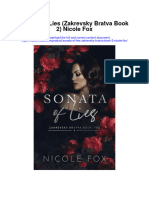 Sonata of Lies Zakrevsky Bratva Book 2 Nicole Fox All Chapter