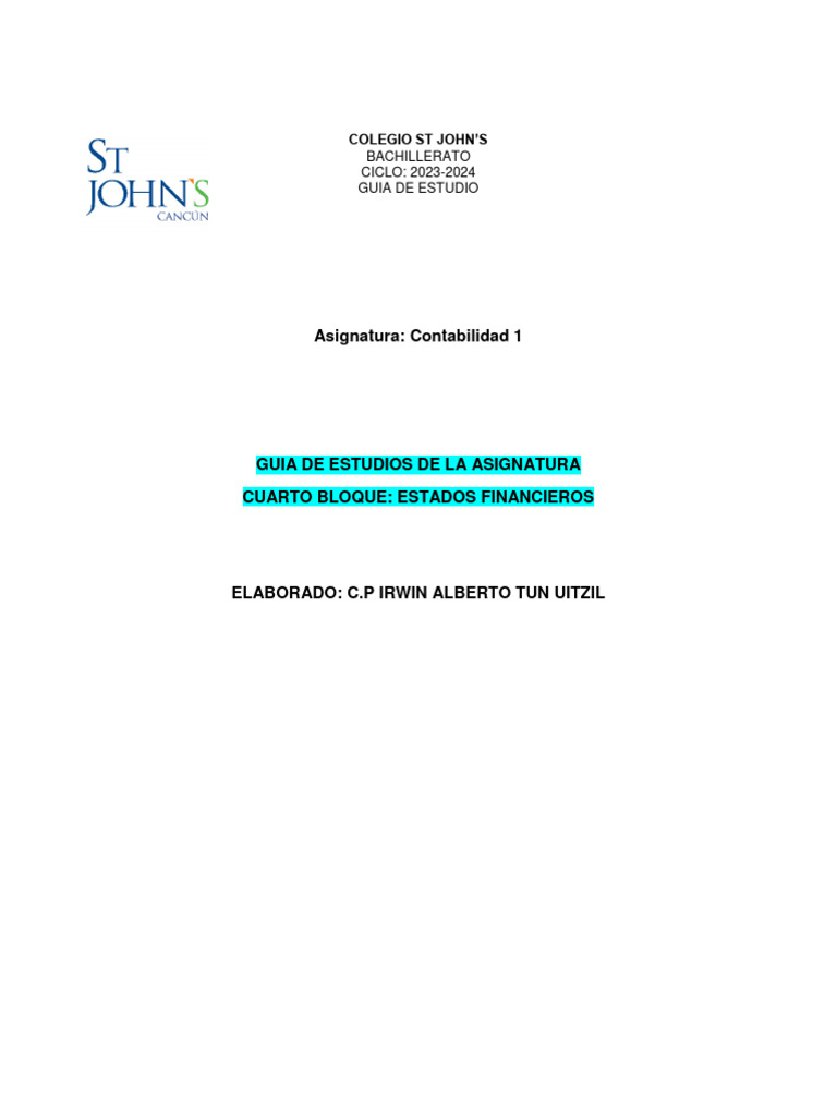 Contabilidad 4 | PDF | Contabilidad | Estado financiero