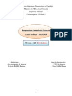 Progression Annuelle 23-24-1AS Lettres