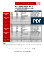 Cronograma de Monitoreo y Acompañamiento 2021 - I