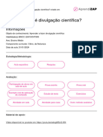 O Que É Divulgação Científica