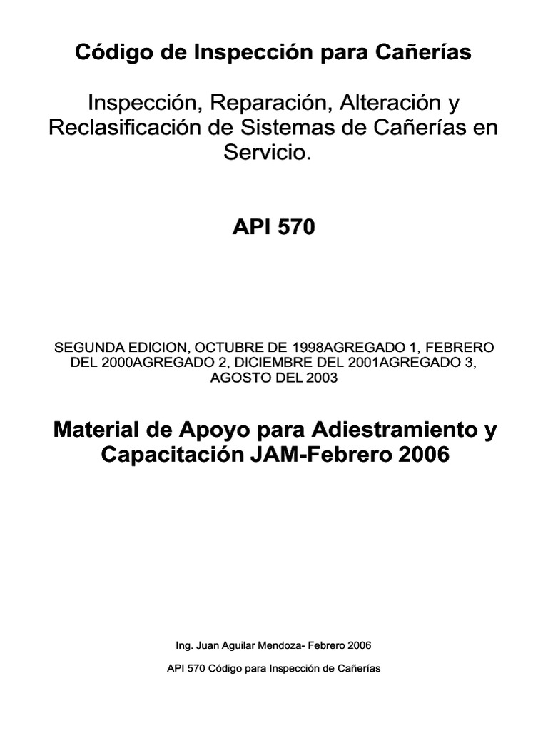 Api 570 2003 espa ol pdf tuber a transporte de fluidos