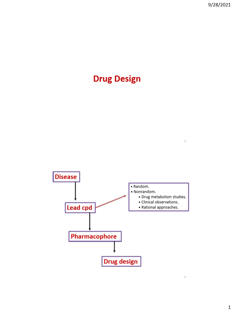 Drug Design 1 | PDF | Drug Design | Pharmacology