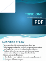 Introduction To Law