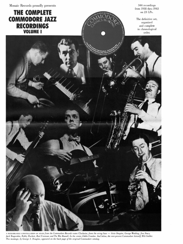 Mosaic Records Proudly Presents The Complete Commodore Jazz