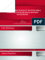 PPT-Artikel Pengaruh Kecemasan Matematika