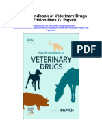 Papich Handbook of Veterinary Drugs 5Th Edition Mark G Papich Full Chapter