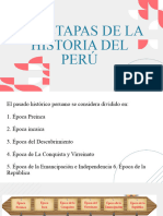Etapas de La Historia Del Peru 5to