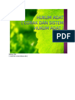 HUKUM ADAT (Corak Sistem)