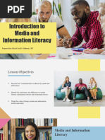 Introduction To Media and Information Literacy