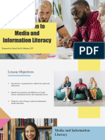 Introduction To Media and Information Literacy