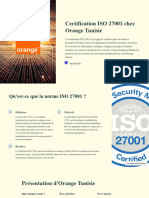 Certification Iso 27001 Chez Orange Tunisie: Bysony