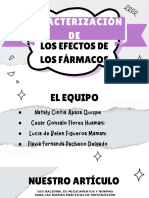 Caracterización DE: Los Efectos de Los Fármacos