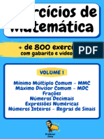 E Book+ +Exercícios+de+Matemática+ ++volume+1