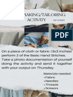 Activity in Tailoring
