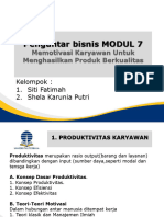 Pengantar Bisnis Modul 7