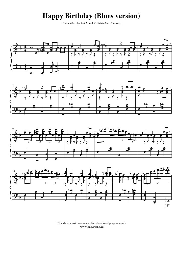 Featured image of post Klaviernoten Happy Birthday Anfänger