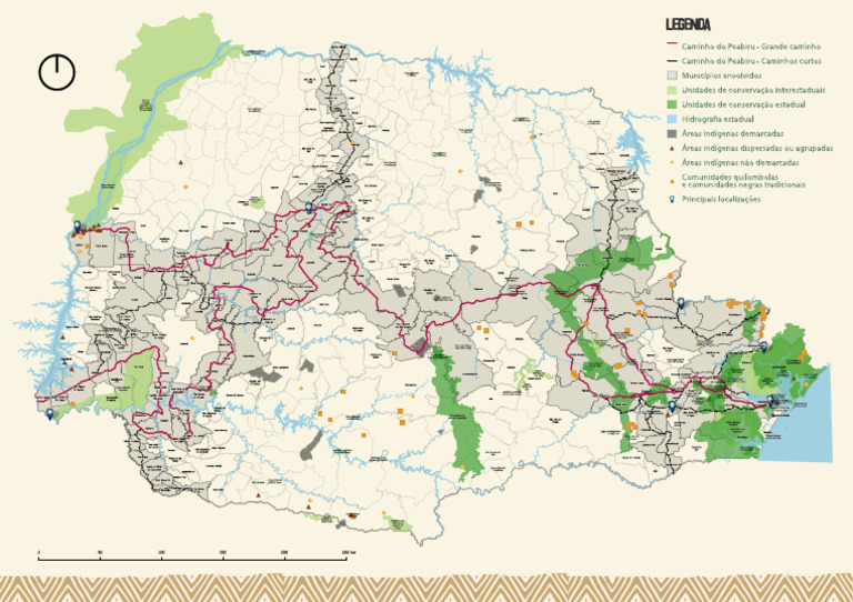 Mapa Caminho Do Peabiru | PDF