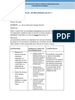 PLAN DE RECUPERACION DE FISICA 2017 Grado 10 A B Primer Periodo 1