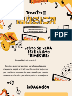 Presentacion Proyecto de Musica Instrumentos Ilustrada Infantil Amarillo y Rojo