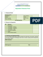 58) Separation Clearance Form 9-1-4