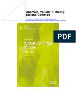 Spatial Economics Volume I Theory Stefano Colombo All Chapter