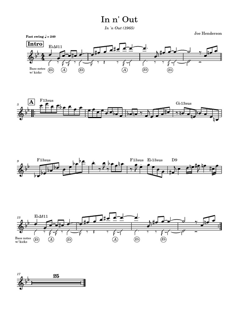 In N' Out - Joe Henderson | PDF