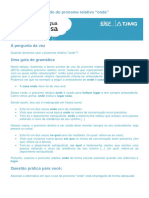 250 O Uso Inadequado Do Pronome Relativo "Onde"