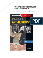 Specialty Imaging Arthrography 2Nd Edition Julia Crim MD All Chapter