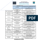 Fechas Importantes de Tutoria 2024