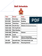 My Bell Schedule 23-24 Ka