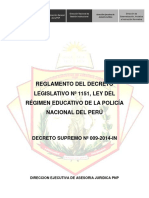 REGLAMENTO DEL DECRETO SUPREMO 1151