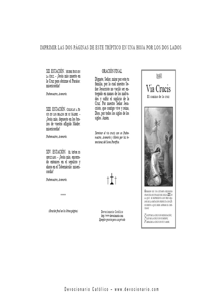 Via Crucis Pdf Orador Del Señor Estaciones De La Cruz