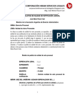 Modelo de Solicitud de Nulidad de Notificación Judicial