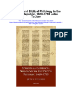 Download Spinoza And Biblical Philology In The Dutch Republic 1660 1710 Jetze Touber all chapter