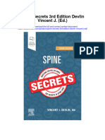 Download Spine Secrets 3Rd Edition Devlin Vincent J Ed all chapter