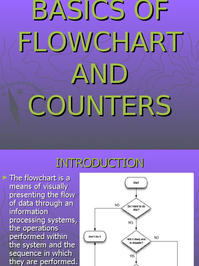 Flowchart Basics and Counter Concepts | PDF | Teaching Methods & Materials