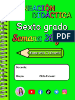 ? 6° S26-S27 - PLANEACIÓN DIDÁCTICA ? Esmeralda Te Enseña ?