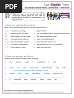 Third Conditional Moodle Exercises.