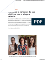 Mujeres en La Ciencia - Un Día para Visibilizar, Todo El Año para Defender - Prensa UNCUYO