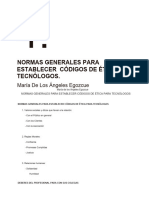 04 - Normas Generales para Establecer Códigos de Ética para Tecnólogos - María de Los Ángeles Egozcue