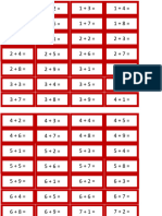 tarjetas matematicas