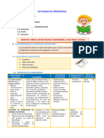 D4 A1 SESION COM. Leemos Sobre Cómo Hemos Cambiado y Nos Hace Únicos