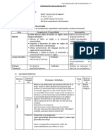 2° Grado - ACTIVIDAD DE APRENDIZAJE - INGLES